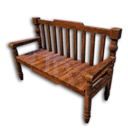Carved Wood Sitting Bench's icon